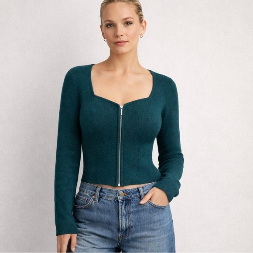 Abercrombie & Fitch Green Knit Top